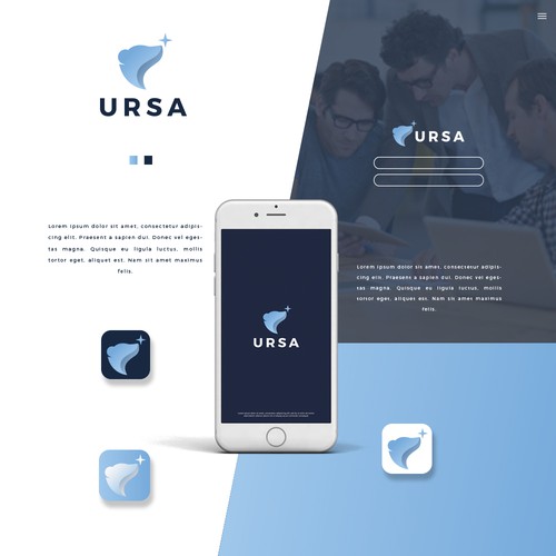 Phone logo with the title 'URSA'
