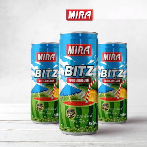 Canister packaging with the title 'Can Label Design'