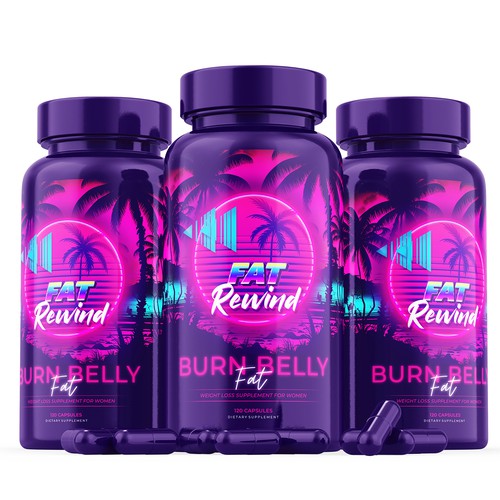 Medical label with the title 'Fat Rewind'