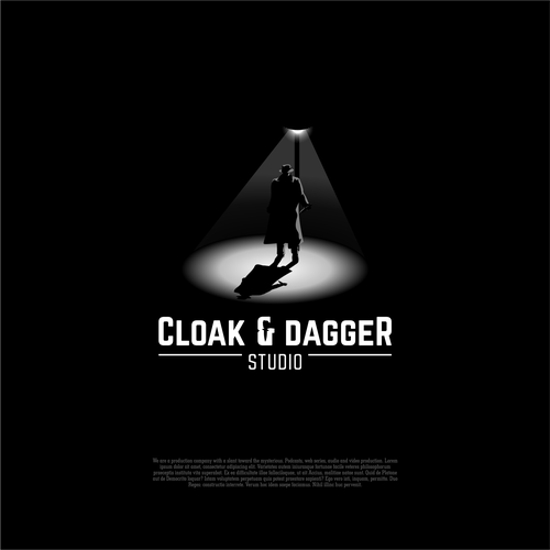 Movie logo with the title 'Classic Mysterious Noir Film-maker Logo'