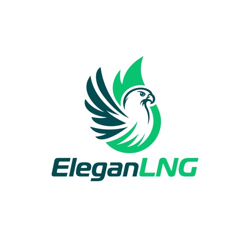 Falcon logo with the title 'Nigerian natural gas production company logo'