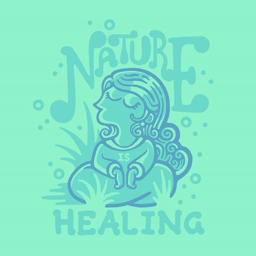 Soul design with the title 'Nature is Healing'
