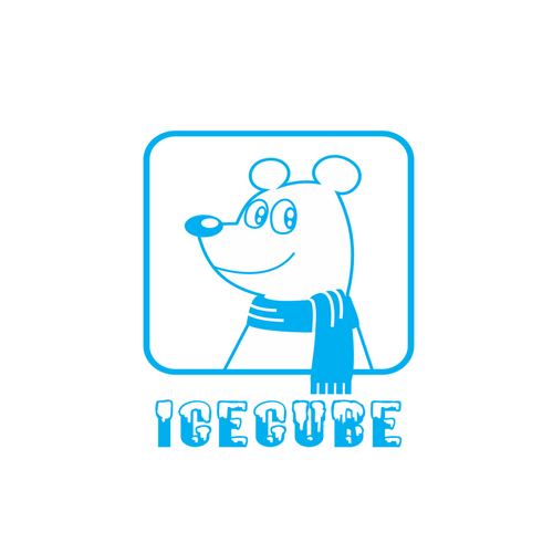 Polar bear logo with the title 'icecube'
