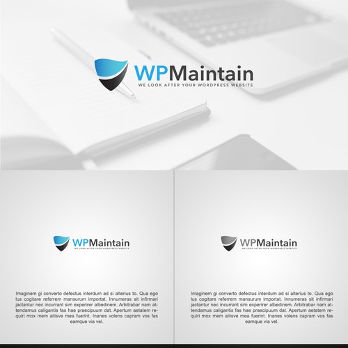 Web design brand with the title 'Logo redesign for a website department'