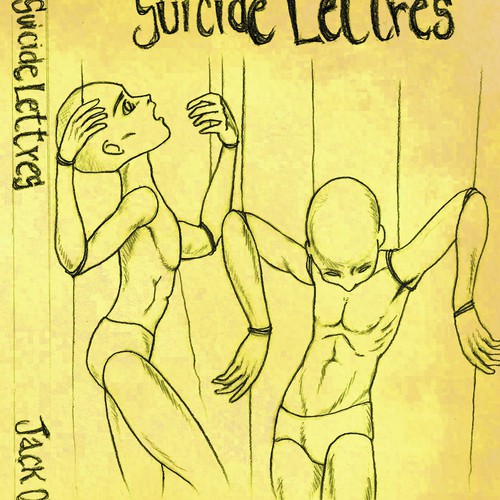 Human figure design with the title 'Custom redesign for a paperback & ebook cover.'