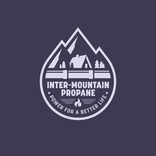Utility logo with the title 'Inter-Mountain Propane'