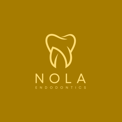 N logo with the title 'tooth shape with a combination of the letter N'