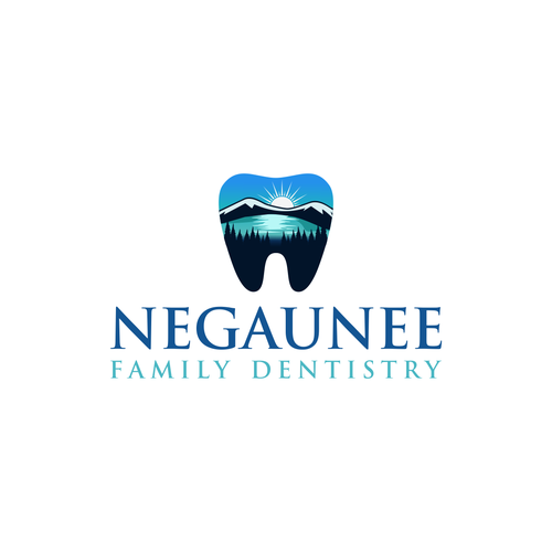 Landscaping brand with the title 'Negaunee Family Dentistry'