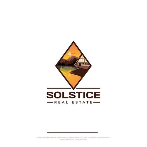 Agent logo with the title 'Solstice Real Estate Logo'