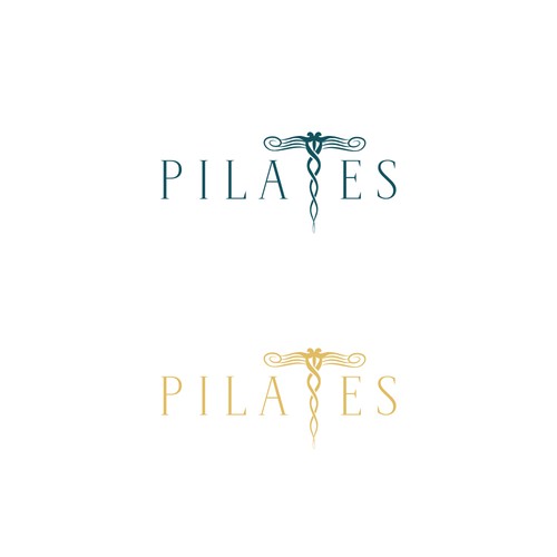 Pilates logo with the title 'Logo concept for Pilates studio '