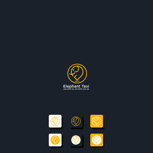 Location logo with the title 'Elephant Taxi'