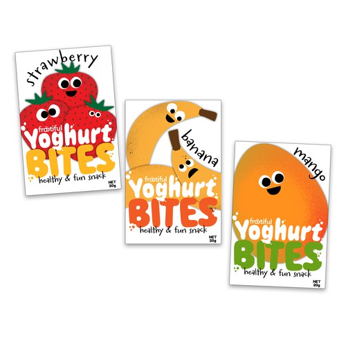 Cute packaging with the title 'Fun and stand-out packaging for children's snack'