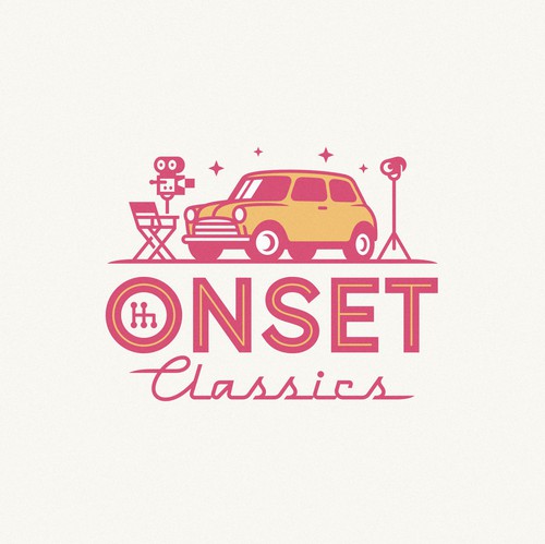 Classic car logo with the title 'ONSET CLASSIC'