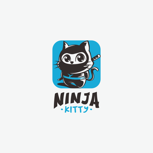 Parkour logo with the title 'Ninja Kitty contest'