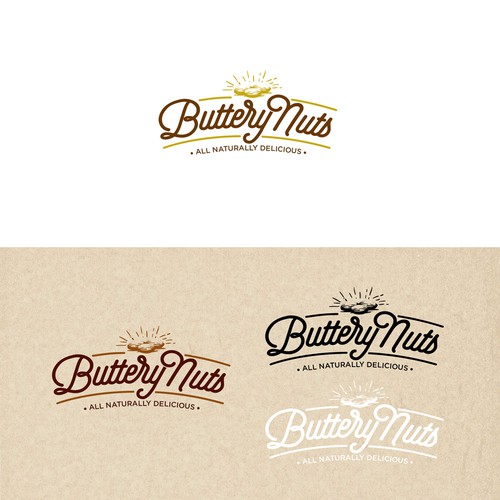 Nut logo with the title 'logo for nuts with butter'
