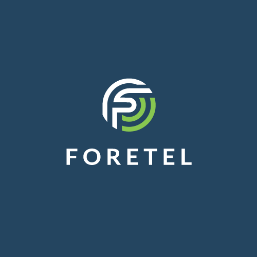 F logo with the title 'Foretel'