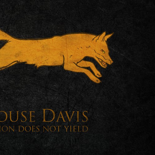 Fox illustration with the title 'Design The Emblem of House Davis'