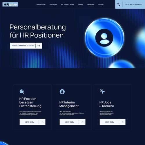 Corporate website with the title 'Business & Corporate Web Design'