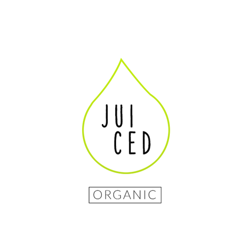 Juice bar design with the title 'Organic Juice Bar'