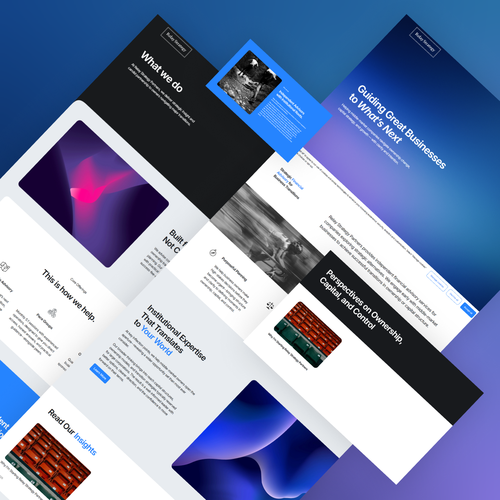 JavaScript design with the title 'Relay Strategy Partners | Squarespace Website'
