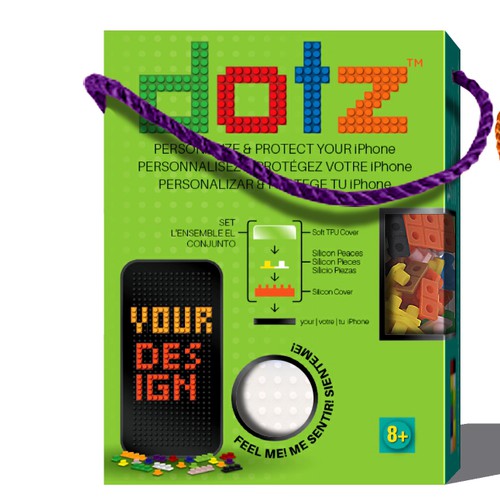 Creative packaging with the title 'Creative iPhone Case'