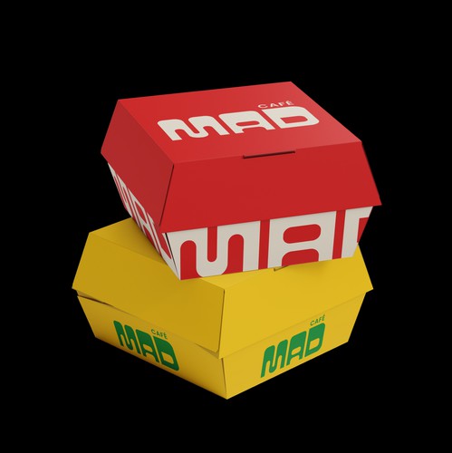 Fast food design with the title 'Logo and idnetity for cafe'