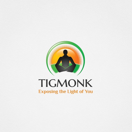 Wisdom logo with the title 'Tigmonk Logo'