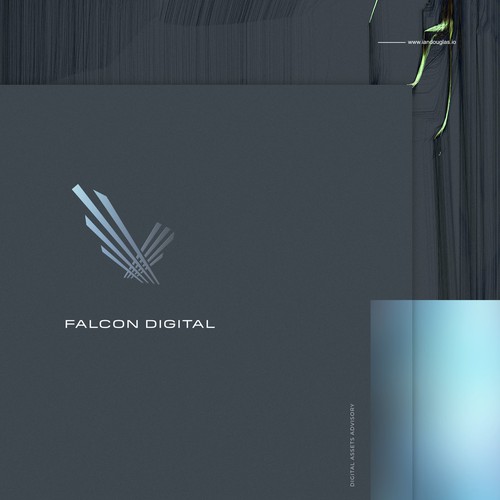 Capital design with the title 'Lines of force for Falcon Digital'