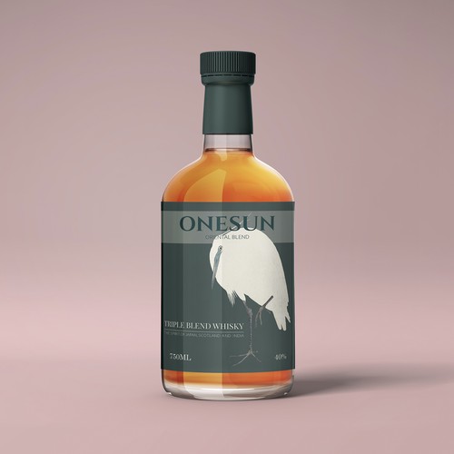 Alcohol label with the title 'Label for whiskey '