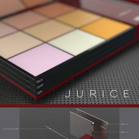 Makeup design with the title 'Compact Makeup Set'