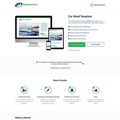 Product page design with the title 'Details Landing Page'