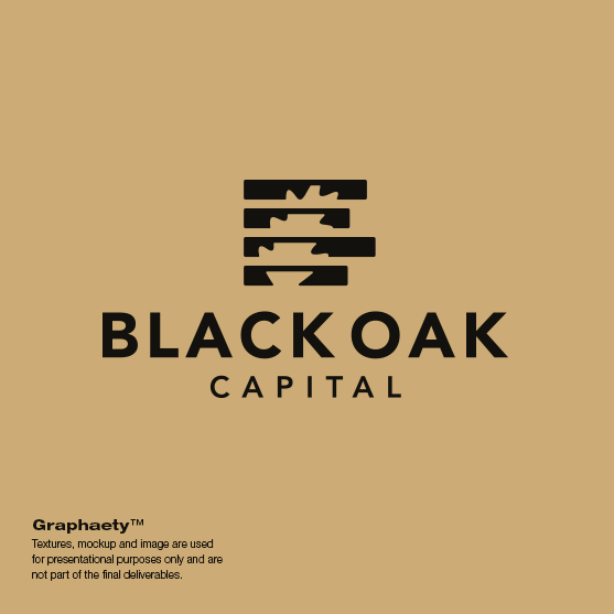 Capital design with the title 'Logo designs for Black Oak Capital.'