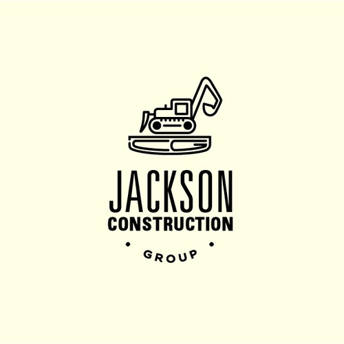 Bulldozer logo with the title 'Logo for JCG'