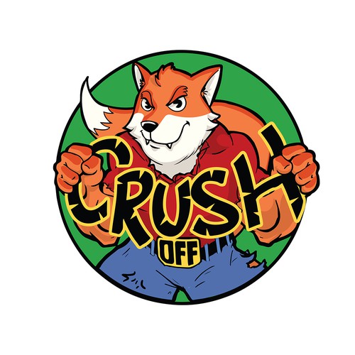 Comic logo with the title 'CRUSH off'