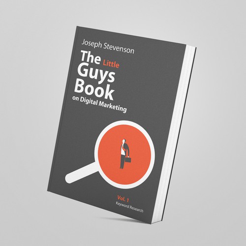 Marketing book cover with the title 'Marketing book cover design'
