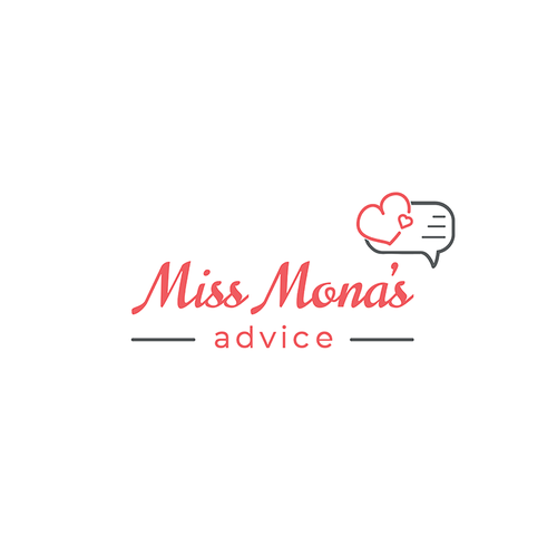 Inspiring logo with the title 'Logo for Miss Mona's Advice'