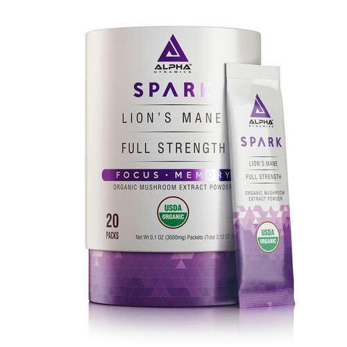 3D rendering design with the title '3D Rendering Of A Supplement Product'