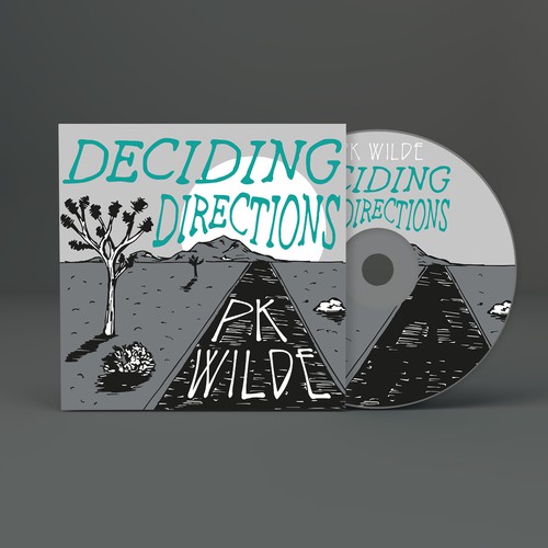 Desert artwork with the title 'Album Cover Art'