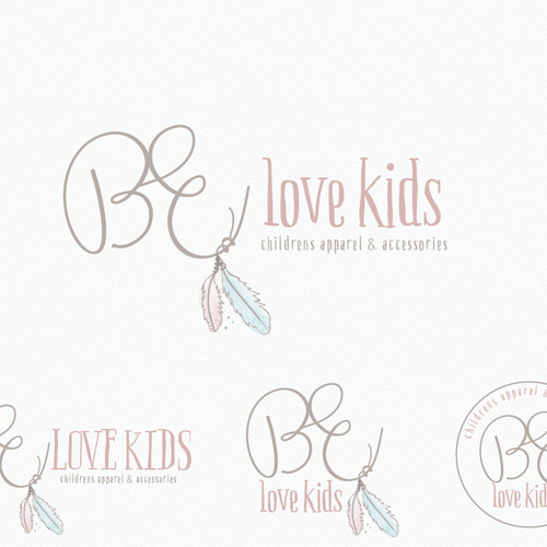 Bohemian design with the title 'create an attractive logo for a new online baby/kids clothing boutique'