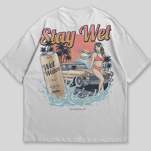 Beach t-shirt with the title 'Vintage'