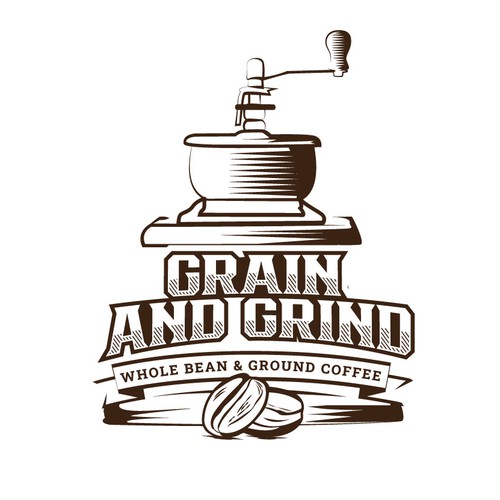 Grinder design with the title 'Logo Design'