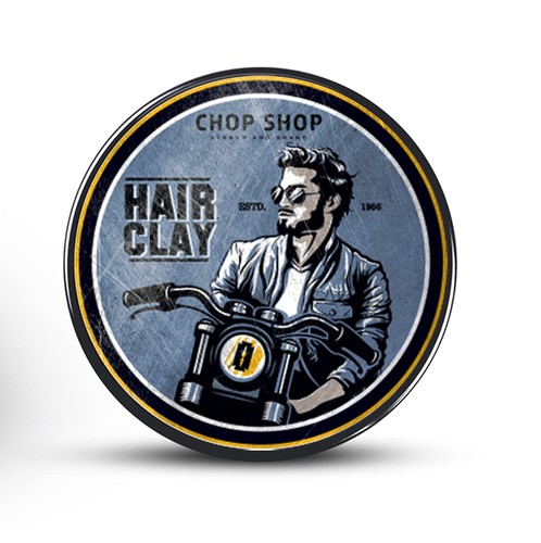 Hair label with the title 'Label for the hippest barbershop'