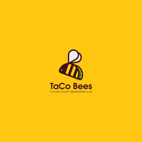 Taqueria logo with the title 'Winning logo for TaCo Bees'