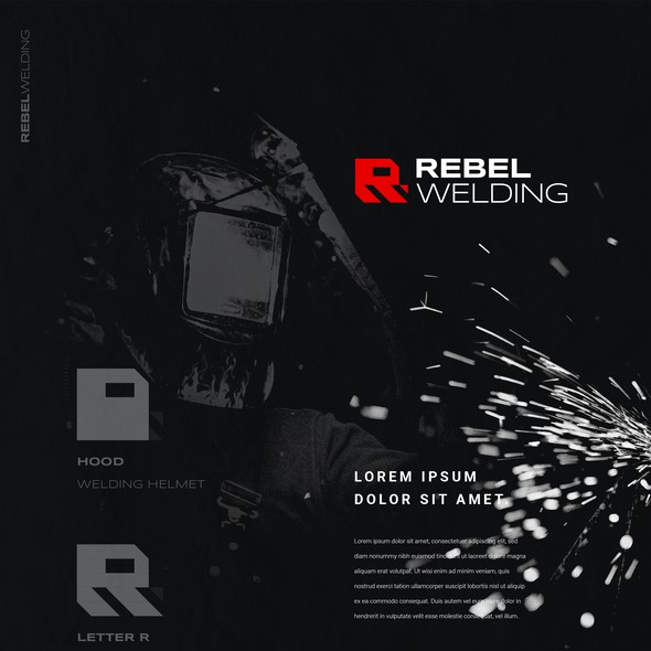 Communications brand with the title 'Rebel Welding'