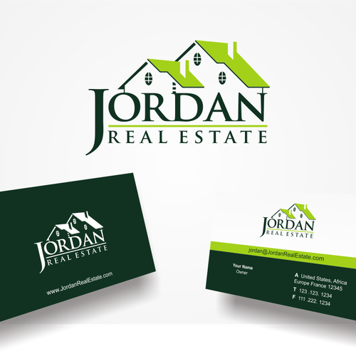 Decorating logo with the title 'real estate'