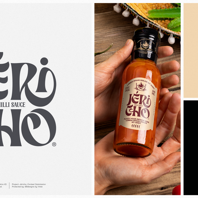 Jéricho Chilli Sauce – Custom Typography & Logo Design