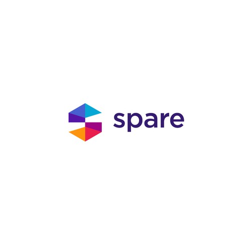 Plus logo with the title 'Logo design for Spare '
