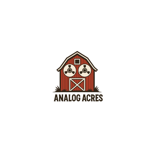 Family business logo with the title 'Recording Studio Logo located on a Farm!'