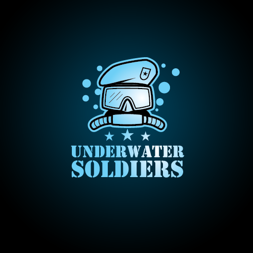 Scuba logo with the title 'Logo Illustration'