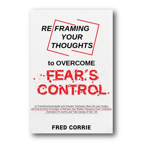 Happy book cover with the title 'Anti Fear Cover Design '